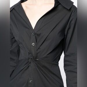 Staud twisted front shirt dress NWT